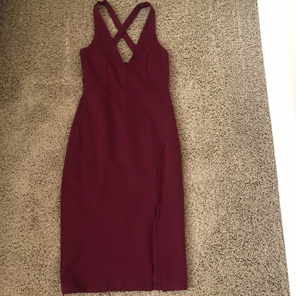 Burgandy dress NWOT